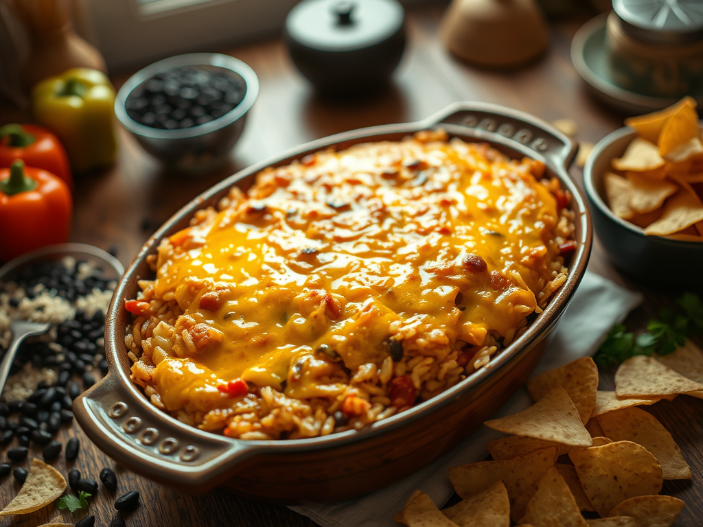 Family Favorite: Cheesy Rice & Bean&nbsp;Casserole